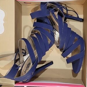 Royal Blue Strappy Sandals